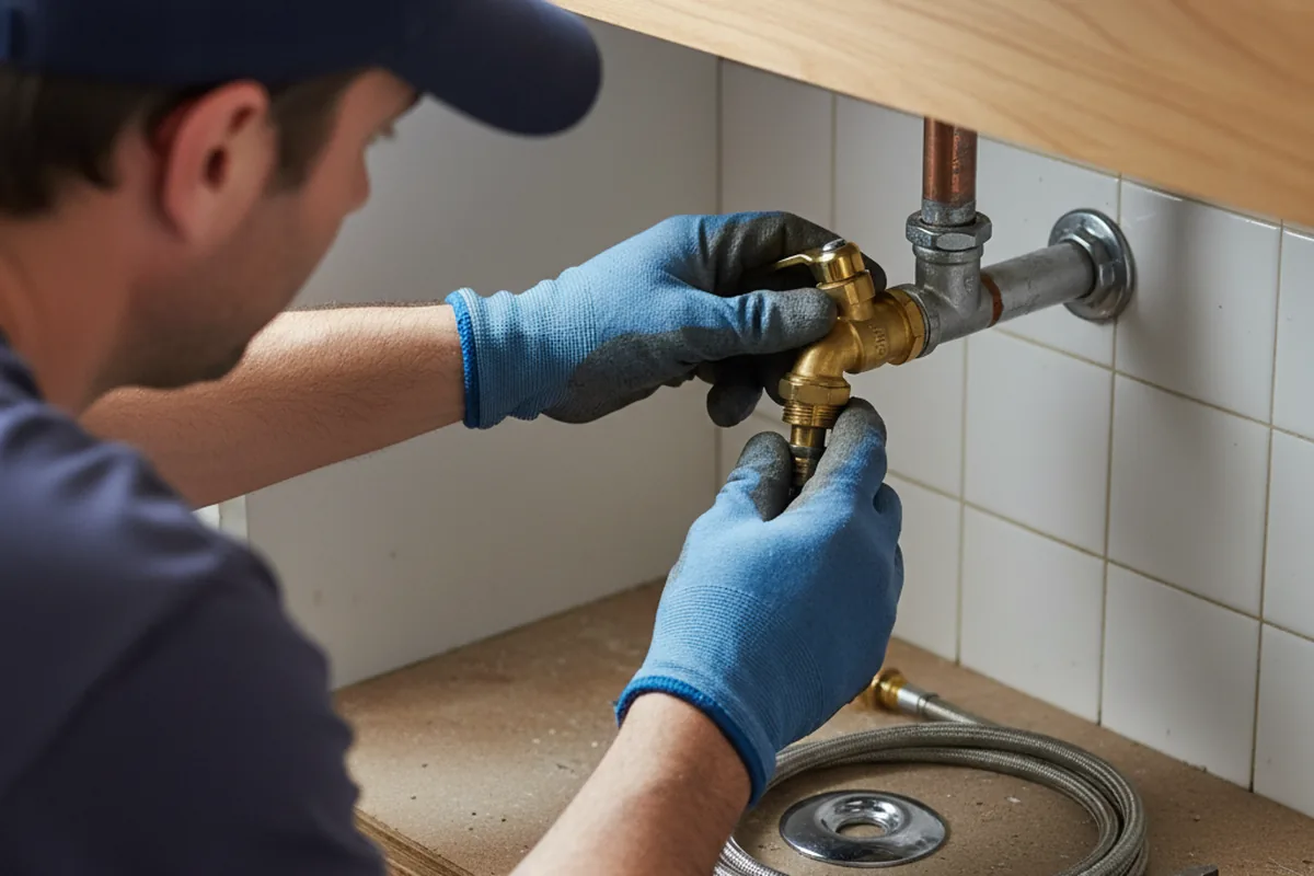 Shutoff valve and fitting work during Faucet and Fixture Repair in Cecilton